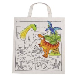 Памучна торба за оцветяване динозавър