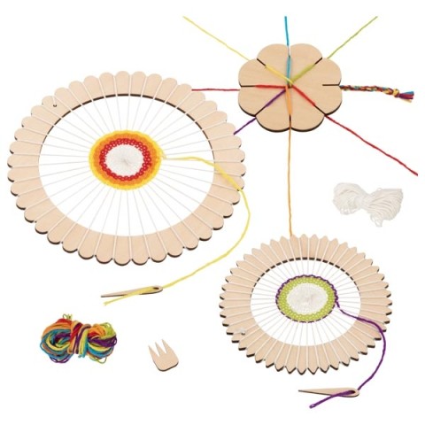 Творчески комплект - кръгъл стан и детелинка за плетене на шнур