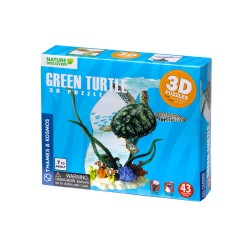3D пъзел Морска костенурка Диорама